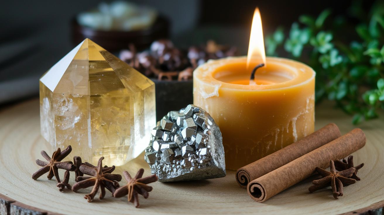 Essential Ritual Tools Crystals, Herbs, Candles, and Oils for Wealth.jpg